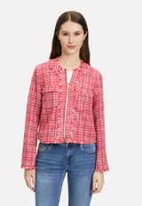 Blazer-Jacke mit Fransen / Modellfoto Vorderseite