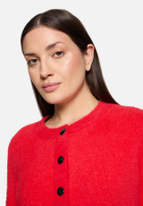 Strick-Cardigan mit aufgesetzten Taschen / Detailbild
