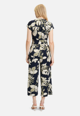 Jumpsuit mit Blumenmuster / Modellfoto Rückseite