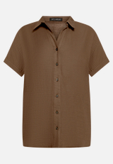 Hemdkragenbluse  mit Knopfleiste  / Vorderseite