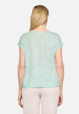 Casual-Shirt mit Tunnelzug / Modellfoto Rückseite