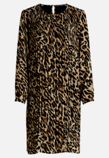 Plisseekleid langarm / Vorderseite