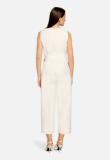Eleganter Jumpsuit mit Eingrifftaschen / Modellfoto Rückseite