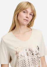 Basic Shirt mit Schleifenknoten / Detailbild