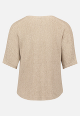Strickpullover kurzarm / Rückseite