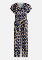 Jumpsuit  kurzarm mit grafischem Muster  / Vorderseite