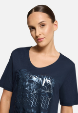 Basic Shirt mit Schleifenknoten / Detailbild