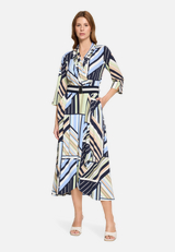 Midikleid mit Volant / Modellfoto Vorderseite