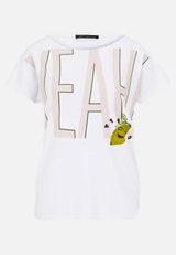 Basic Shirt mit U-Boot-Ausschnitt / Vorderseite