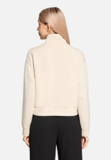 Shirtjacke mit Rippenstruktur / Modellfoto Rückseite