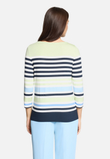 Basic Shirt mit U-Boot-Ausschnitt / Modellfoto Rückseite