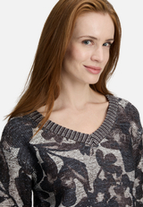Grobstrick-Pullover mit Pailletten / Detailbild