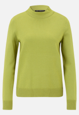 Basic-Strickpullover mit Stehkragen / Vorderseite