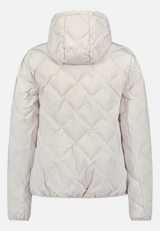 Leichte Steppjacke  mit Kapuze  / Rückseite