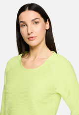 Casual-Shirt mit Rippenstruktur / Detailbild