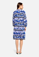 Stufenkleid mit 3/4 Arm / Modellfoto Rückseite