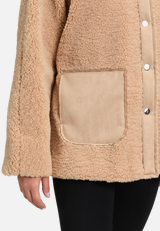 Outdoorjacke mit Plüsch / Detailbild