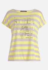 Printshirt mit Gummizug / Vorderseite
