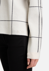 Strickpullover kariert / Detailbild
