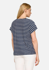 Casual-Shirt mit Tunnelzug / Modellfoto Rückseite