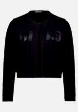 Shirtjacke mit Rundhalsausschnitt / Vorderseite