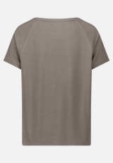 Blusenshirt  mit Print und Glitzer / Rückseite