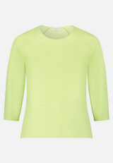 Casual-Shirt mit Rippenstruktur / Vorderseite