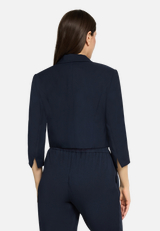 Kurzblazer mit 3/4 Arm / Modellfoto Rückseite