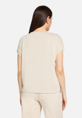 Sweatshirt mit Strass / Modellfoto Rückseite