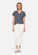 Casual-Shirt mit Tunnelzug / Modellfoto Vorderseite (Outfit)