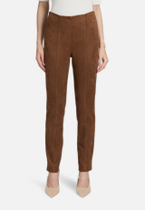 Kunstlederhose  aus Velour Style Selina Fashion  / Modellfoto Vorderseite