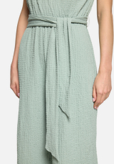Jumpsuit mit Bindegürtel / Detailbild