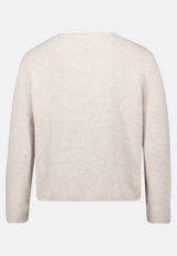Feinstrickpullover mit Applikation / Rückseite