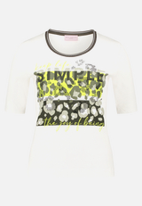 Basic Shirt mit Rippenstruktur / Vorderseite
