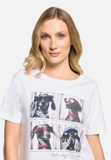 Basic Shirt mit Aufdruck / Detailbild