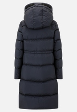 Daunen-Steppjacke mit Kapuze / Rückseite
