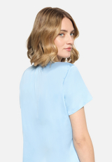 Satin-Bluse kurzarm / Detailbild