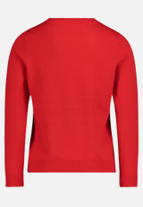 Basic-Strickpullover mit Rundhalsausschnitt / Rückseite