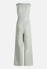 Jumpsuit mit Bindegürtel / Rückseite