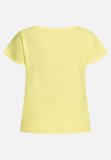 Strukturshirt mit U-Boot-Ausschnitt / Rückseite