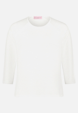 Casual-Shirt mit Rippenstruktur / Vorderseite