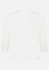 Casual-Shirt mit Rippenstruktur / Rückseite