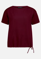 T-Shirt  strukturiert mit Bindedetail  / Vorderseite