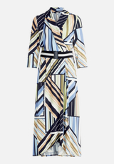 Midikleid mit Volant / Vorderseite
