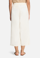 Leinenhose unifarben / Modellfoto Rückseite