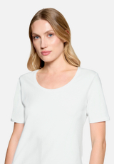 Basic Shirt mit Struktur / Detailbild
