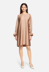 Midikleid langarm / Modellfoto Vorderseite