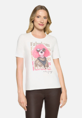 Basic Shirt mit Placement / Modellfoto Vorderseite