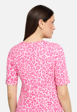 Basic Shirt mit Rippenstruktur / Detailbild