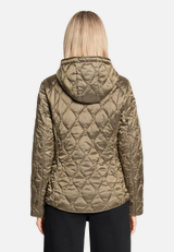 Outdoorjacke mit abnehmbarer Kapuze / Modellfoto Rückseite